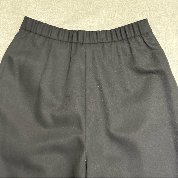 NWT Vintage Napa Studio Black Wool Crepe Trousers – Size 10 Petite, Washable - Picture 4 of 15